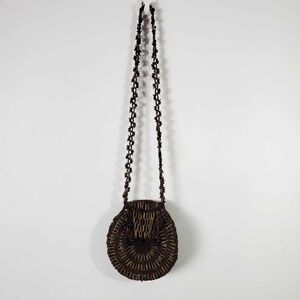 Mini Koa Seed Pod Purse Hawaiian Polynesian Vintage